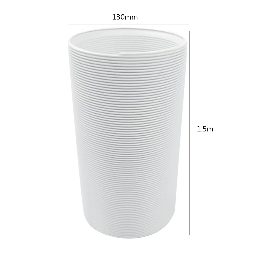 1.5/2M Portable Flexible Conditioner Exhaust Hose Tube 13/15cm Exhaust Pipe Hose Connector Interface for Mobile Air Conditioning
