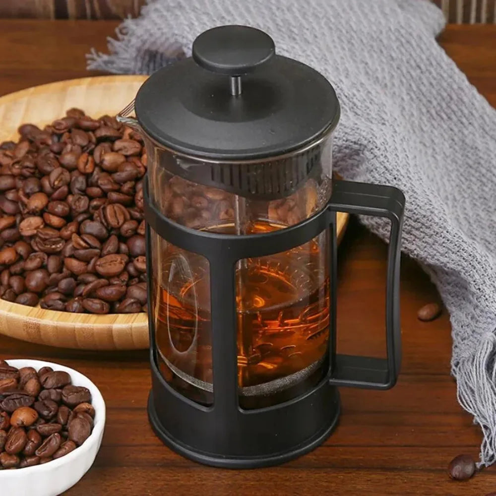 Coffee Brewing Pot French Press Coffee Maker with Filter Multifunctional Tea Pot Heat Resistant Home Pour Over Coffee Brewer