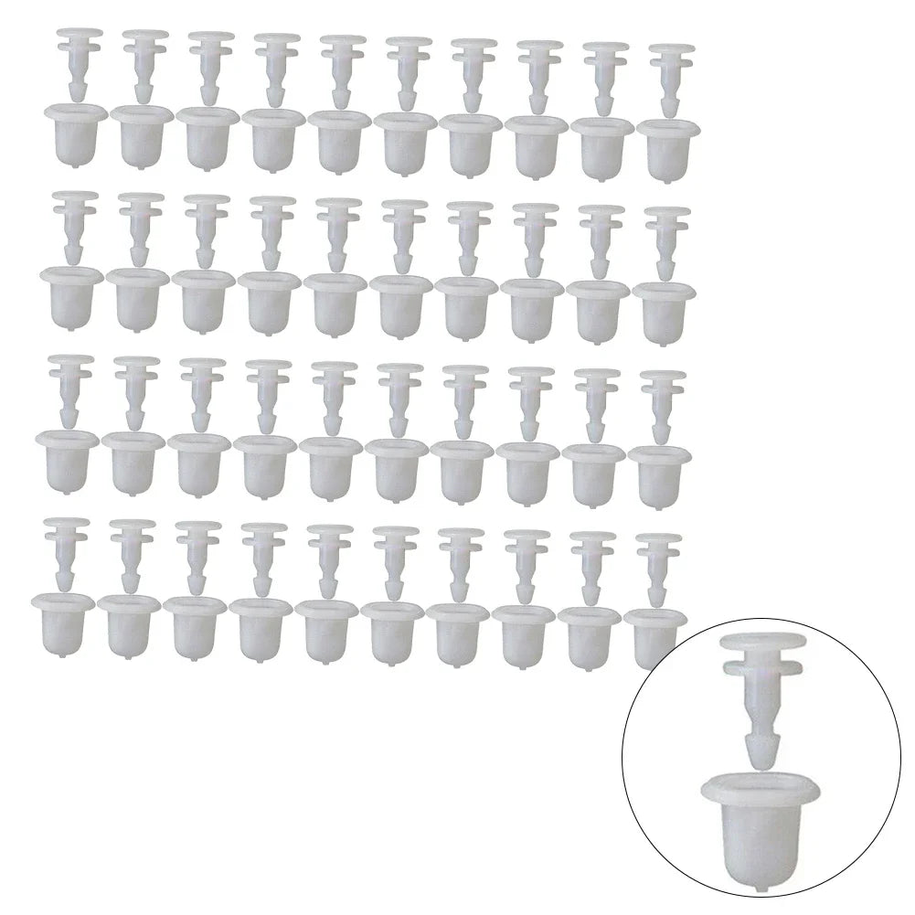 40Pcs Wheel Arch Fender Flare Liner Clips Fastener For Nissan Navara Patrol 01553-02903 Car Interior Clips