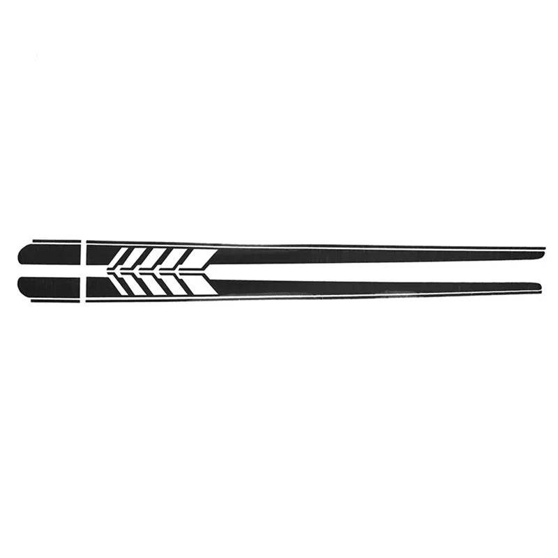 1 Pair Car Side Body Decals Racing Stripes Vehicle Cars Universal Stickers Exterior Decorations Accessories Supplies