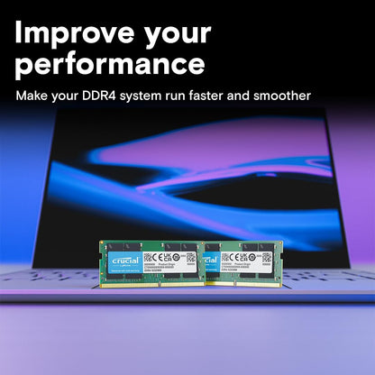 RAM 32GB Kit (2X16Gb) DDR4 3200Mhz CL22 (Or 2933Mhz or 2666Mhz) Laptop Memory CT2K16G4SFRA32A