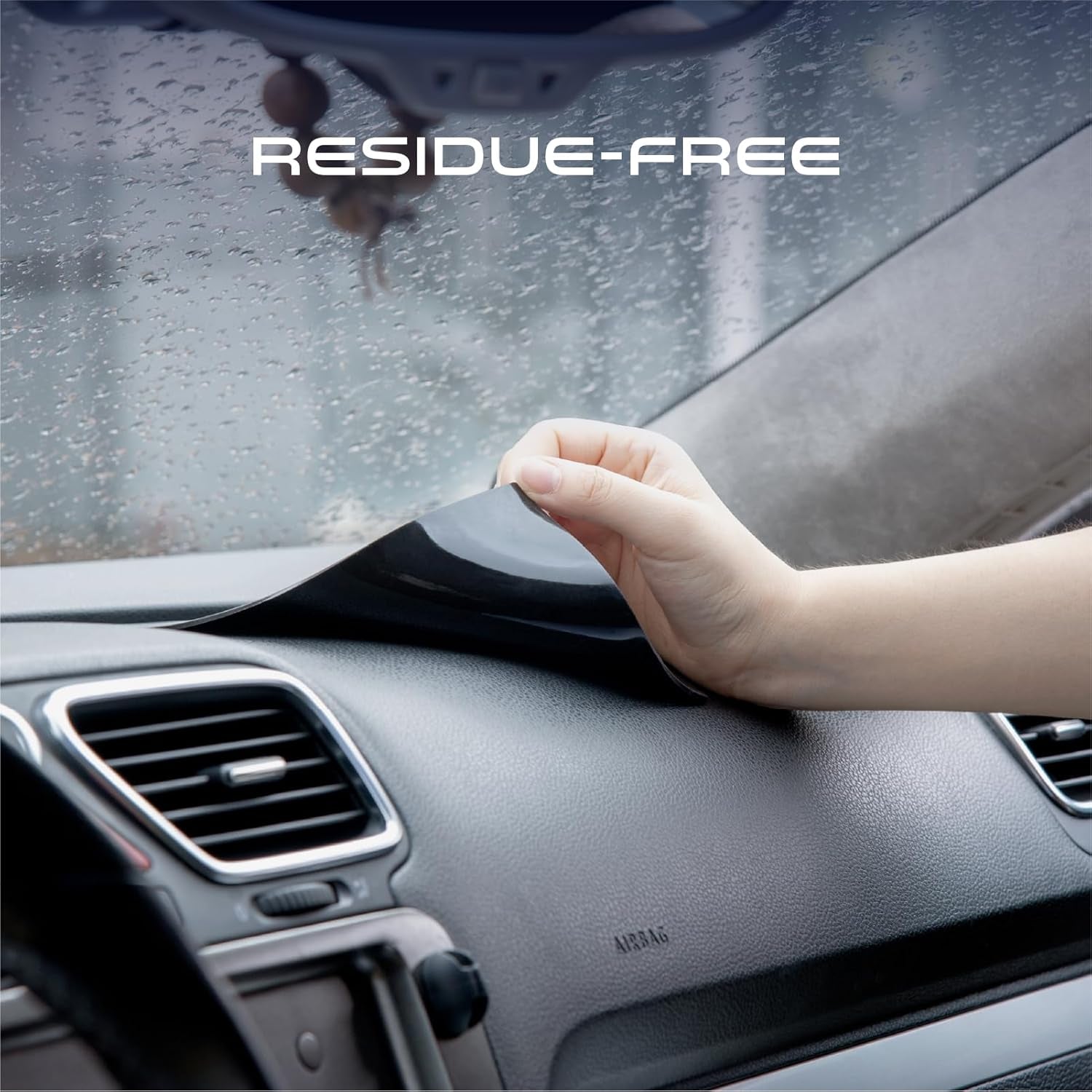 Anti Slip Pad Sticky Gripping Gel Pad Multifunctional Fixate Non-Slip Mounting Cell Pad, 6.3 X 5.1 Inch (2 Pack)