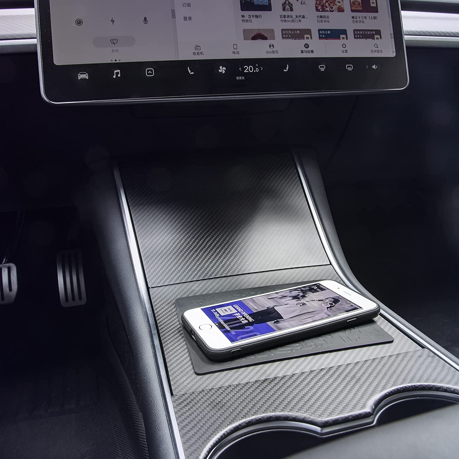 Anti Slip Pad Sticky Gripping Gel Pad Multifunctional Fixate Non-Slip Mounting Cell Pad, 6.3 X 5.1 Inch (2 Pack)