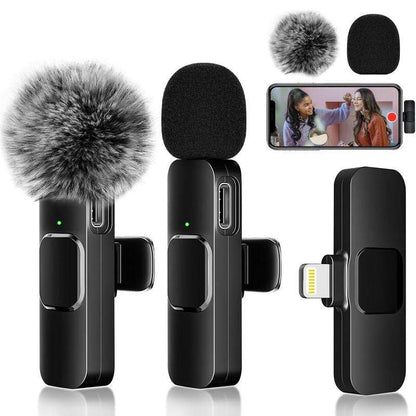 Wireless Lavalier Microphone Audio Recording Mini Microphone