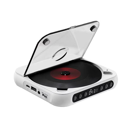 SpinWave™ Portable CD &amp; Bluetooth Music Player – Classic Sound Meets Modern Freedom