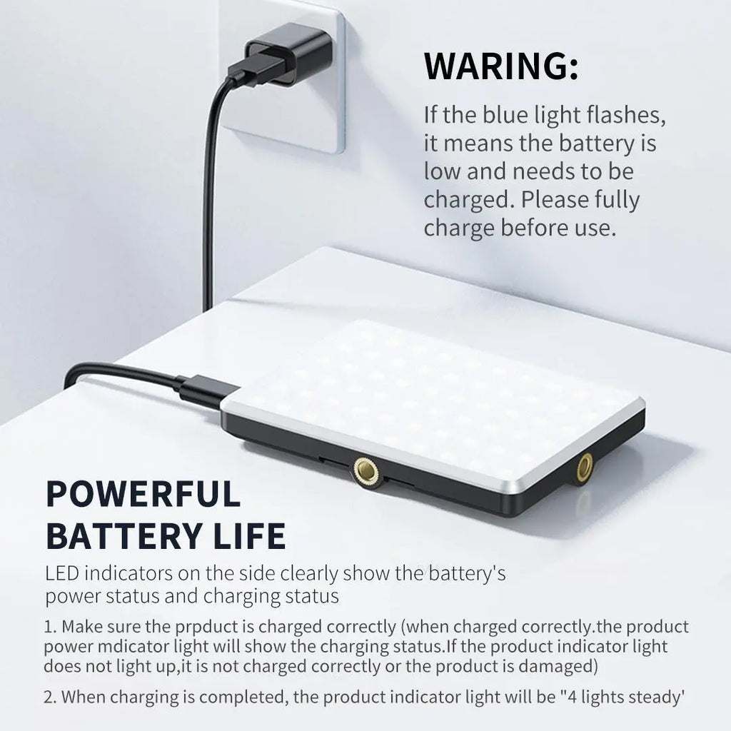 Portable Rechargeable LED Clip-On Selfie Light