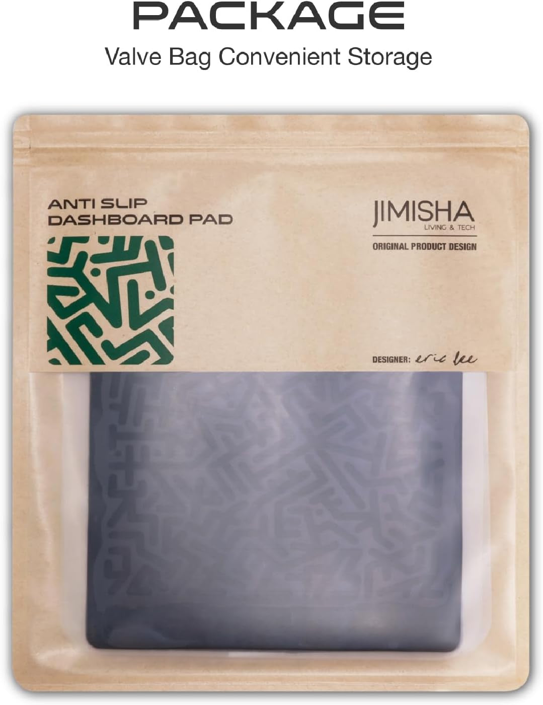 Anti Slip Pad Sticky Gripping Gel Pad Multifunctional Fixate Non-Slip Mounting Cell Pad, 6.3 X 5.1 Inch (2 Pack)