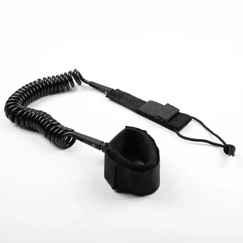 Surf Sup 10 Feet Ankle Leash Surfing Elastic Coiled Stand UP Paddle Board Leg Rope Surfboard Ankle Leash