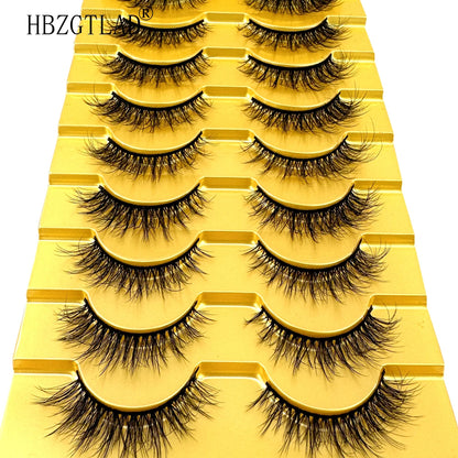 38 Styles 10 pairs natural long 3D mink false eyelashes fake lashes makeup kit Mink Lashes extension eye lashes short eyelashes