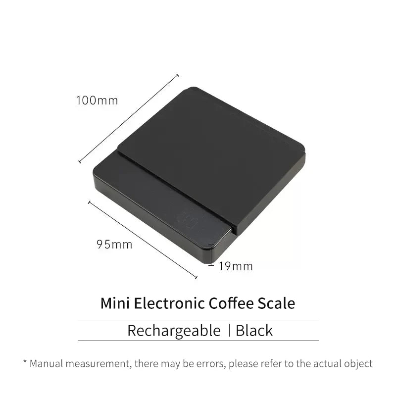 Digital Coffee Scale 0.1g High Precision 2kg With Timer Rechargeable Electronic Mini Kitchen Espresso Accessories Barista Tools