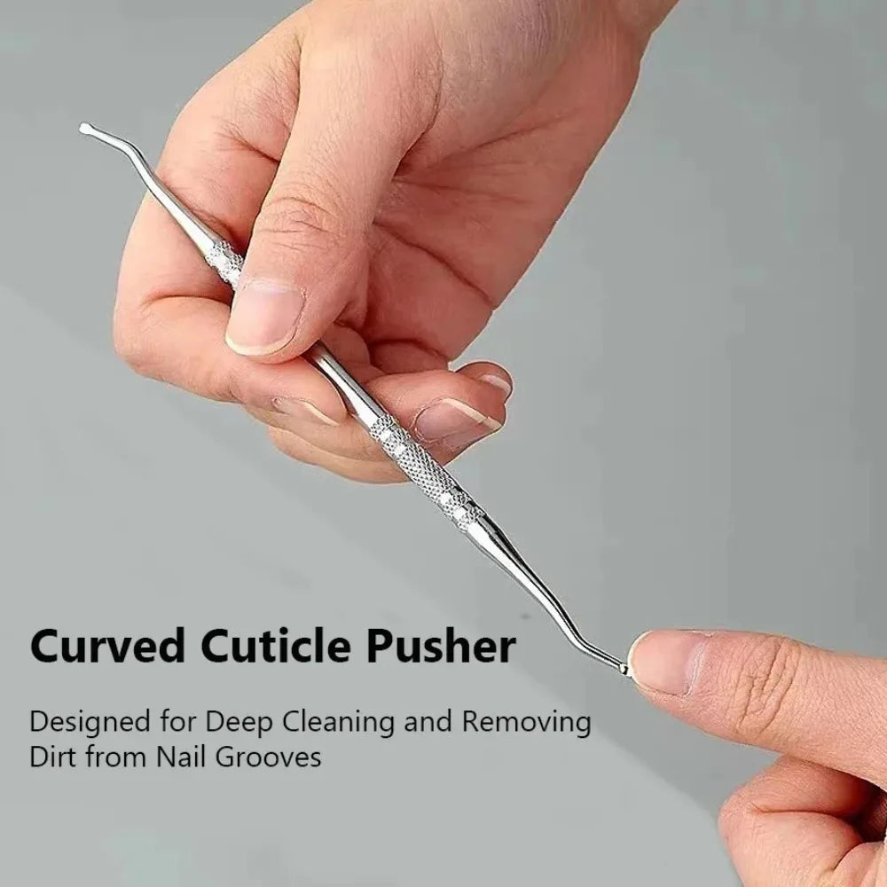 10Pcs Ingrown Toe Nail Lifter Double Head Paronychia Pedicure Tool Foot Nails Dirt Clean Stainless Steel Manicure Foot Care Tool