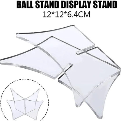 Acrylic Multi-function Basketball Ball Stand Display Holder Ball Rack Support Base Rugby Display Stand Football Bowling Ball