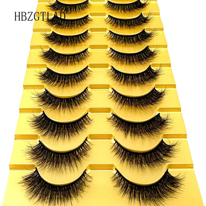 38 Styles 10 pairs natural long 3D mink false eyelashes fake lashes makeup kit Mink Lashes extension eye lashes short eyelashes