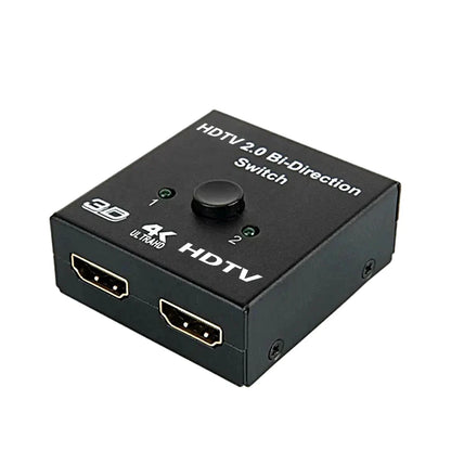 4K HDMI Switch 2 Ports Bi-directional UHD 1080P 3D HDMI Switcher Splitter 2 Way
