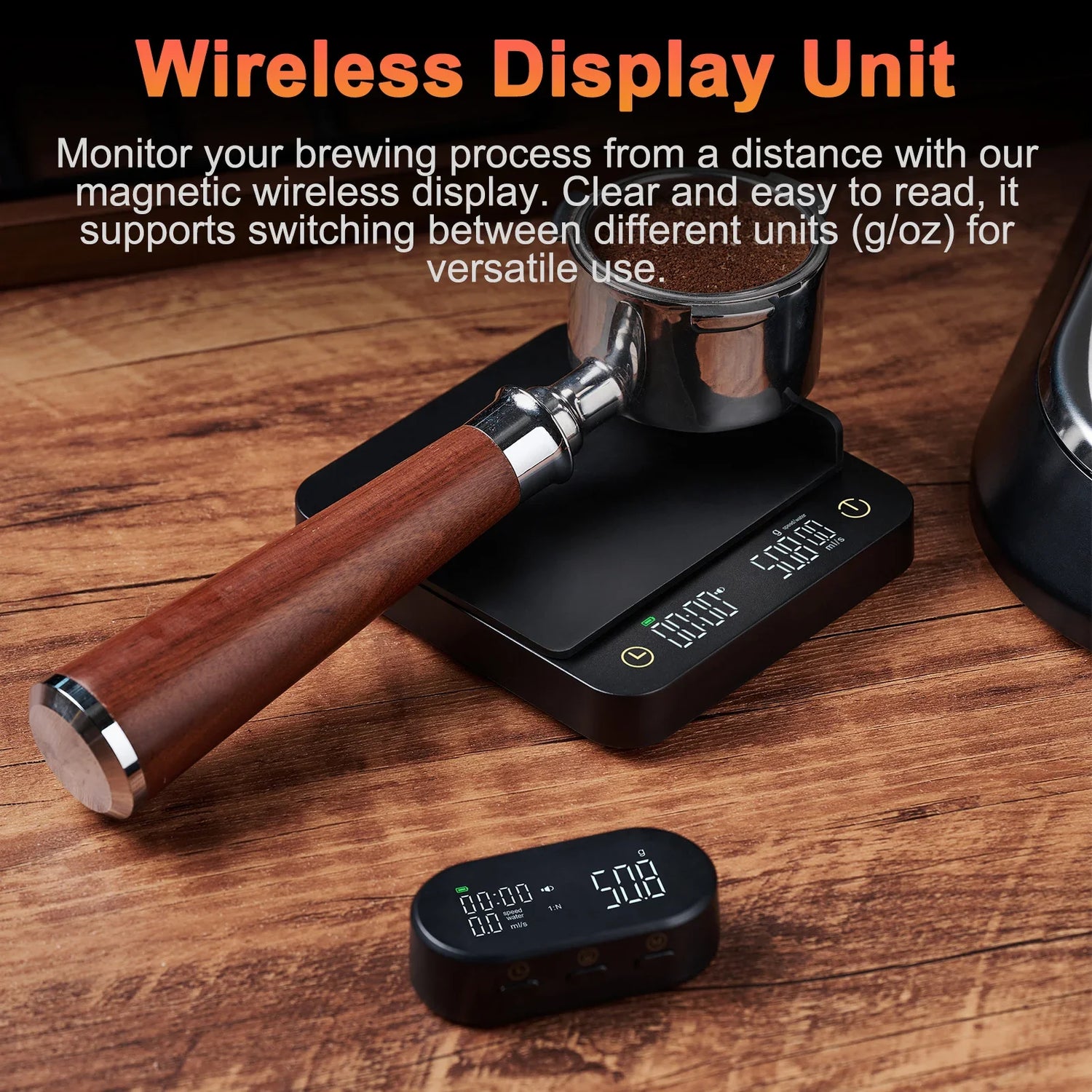 Digital Coffee Scale with Timer &amp; Wireless Display - 3kg/0.1g Accurate Kitchen Scale for Espresso and Pour Over Coffee,