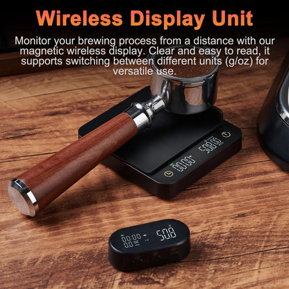 Digital Coffee Scale with Timer &amp; Wireless Display - 3kg/0.1g Accurate Kitchen Scale for Espresso and Pour Over Coffee,
