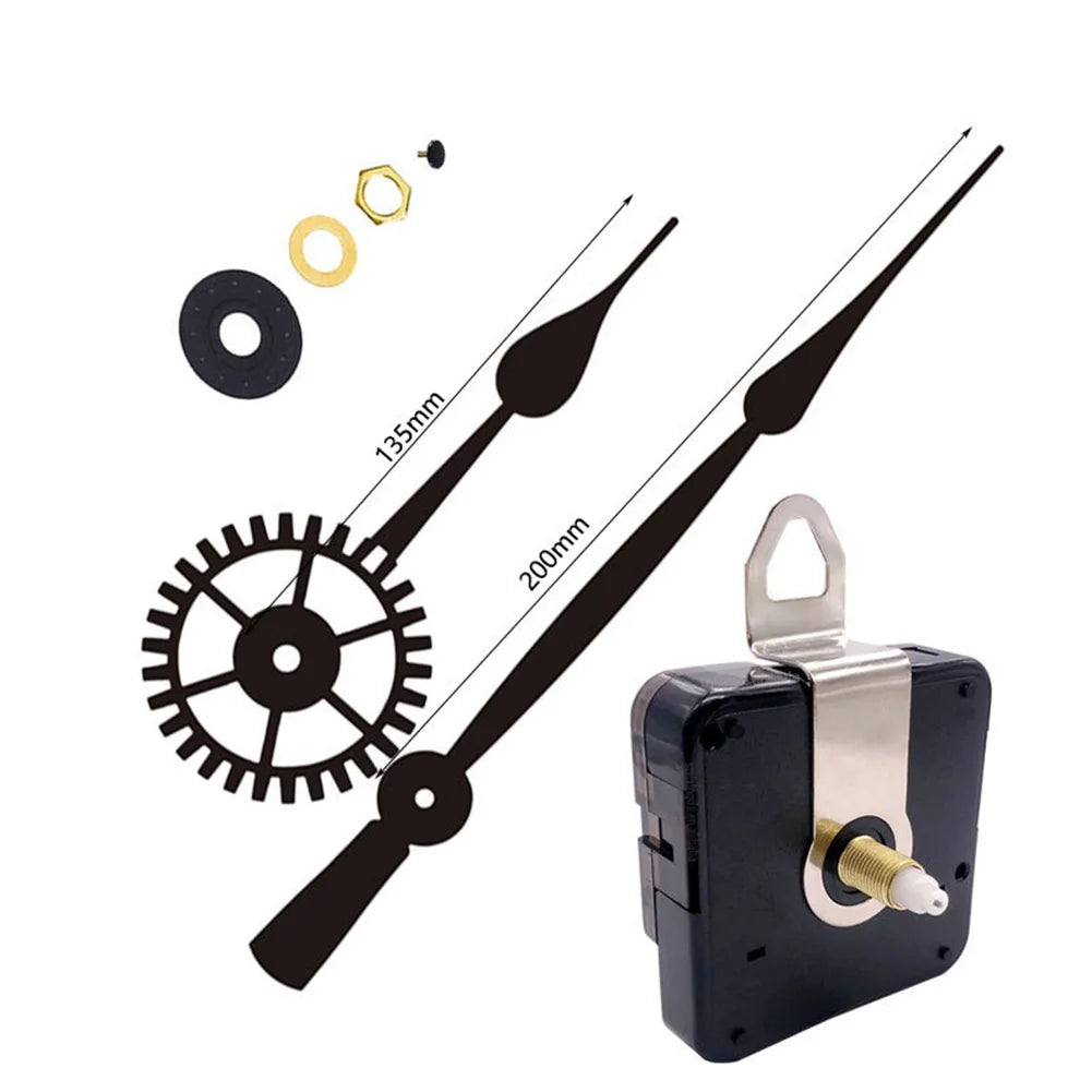 1Set High Torque Long Silent Quartz Clock Movement Mechanism Replacement DIY Wall Clock Watches Repair Parts Accessories