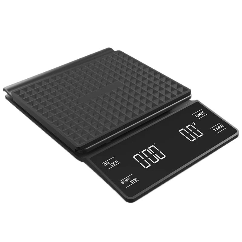Digital Coffee Scale With Timer LED Screen Espresso USB 3kg Max.Weighing 0.1g High Precision Measures Kitchen Scale