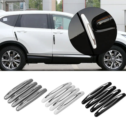 4Pcs Car Door Anti-Collision Protector Guard Strip Scratch Car Rubber Bumper Stickers Auto Door Edge Protection Car Decoration