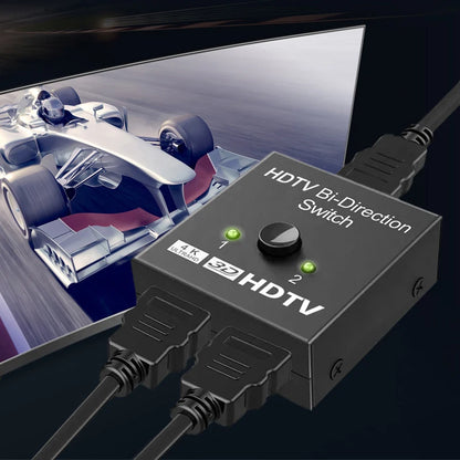 4K HDMI Switch 2 Ports Bi-directional UHD 1080P 3D HDMI Switcher Splitter 2 Way
