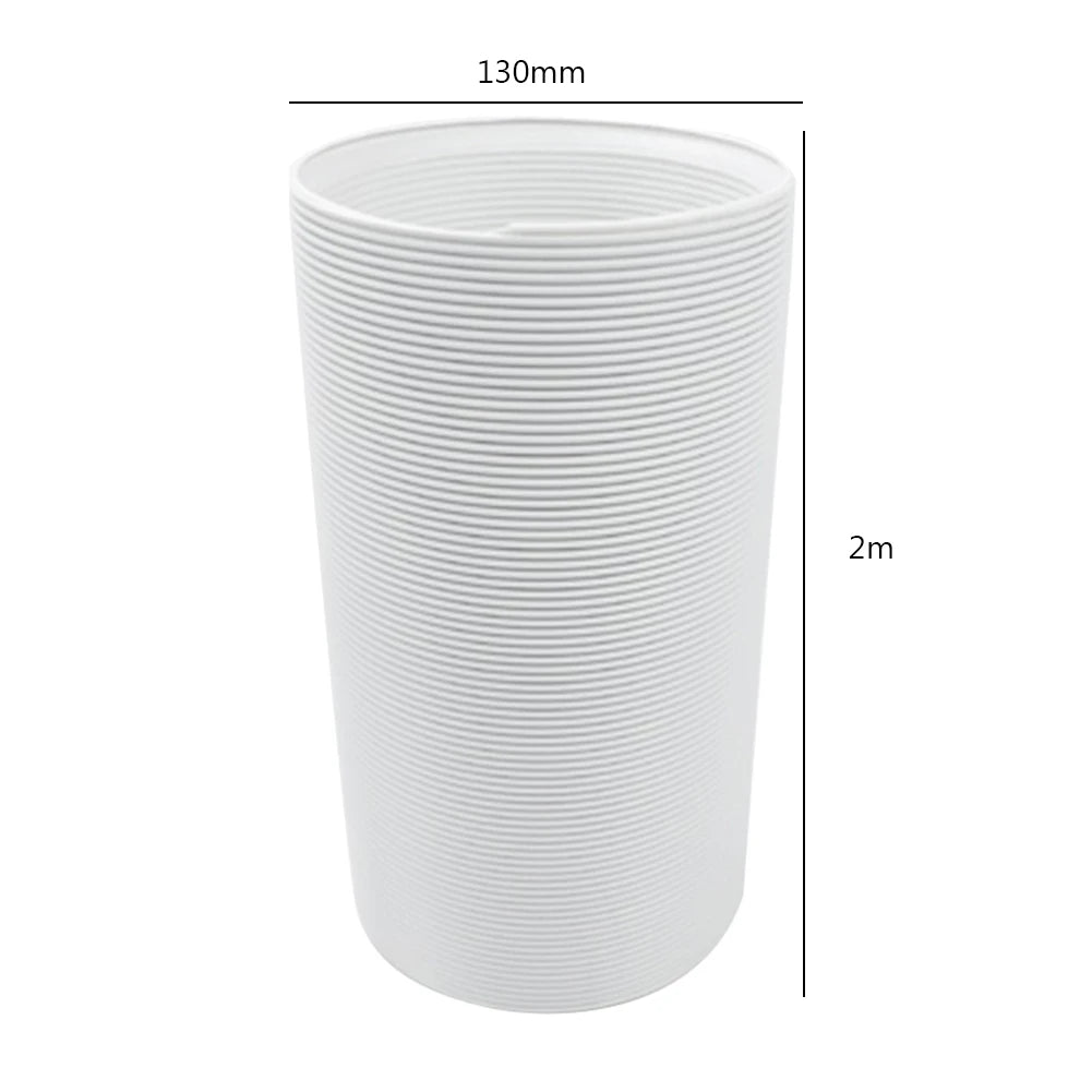 1.5/2M Portable Flexible Conditioner Exhaust Hose Tube 13/15cm Exhaust Pipe Hose Connector Interface for Mobile Air Conditioning