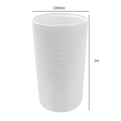 1.5/2M Portable Flexible Conditioner Exhaust Hose Tube 13/15cm Exhaust Pipe Hose Connector Interface for Mobile Air Conditioning