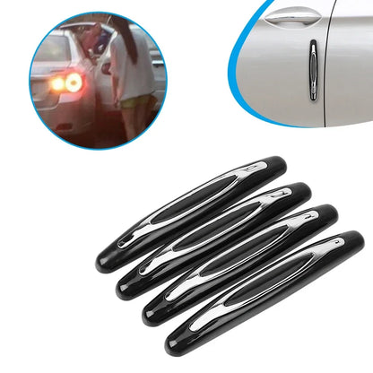 4Pcs Car Door Anti-Collision Protector Guard Strip Scratch Car Rubber Bumper Stickers Auto Door Edge Protection Car Decoration