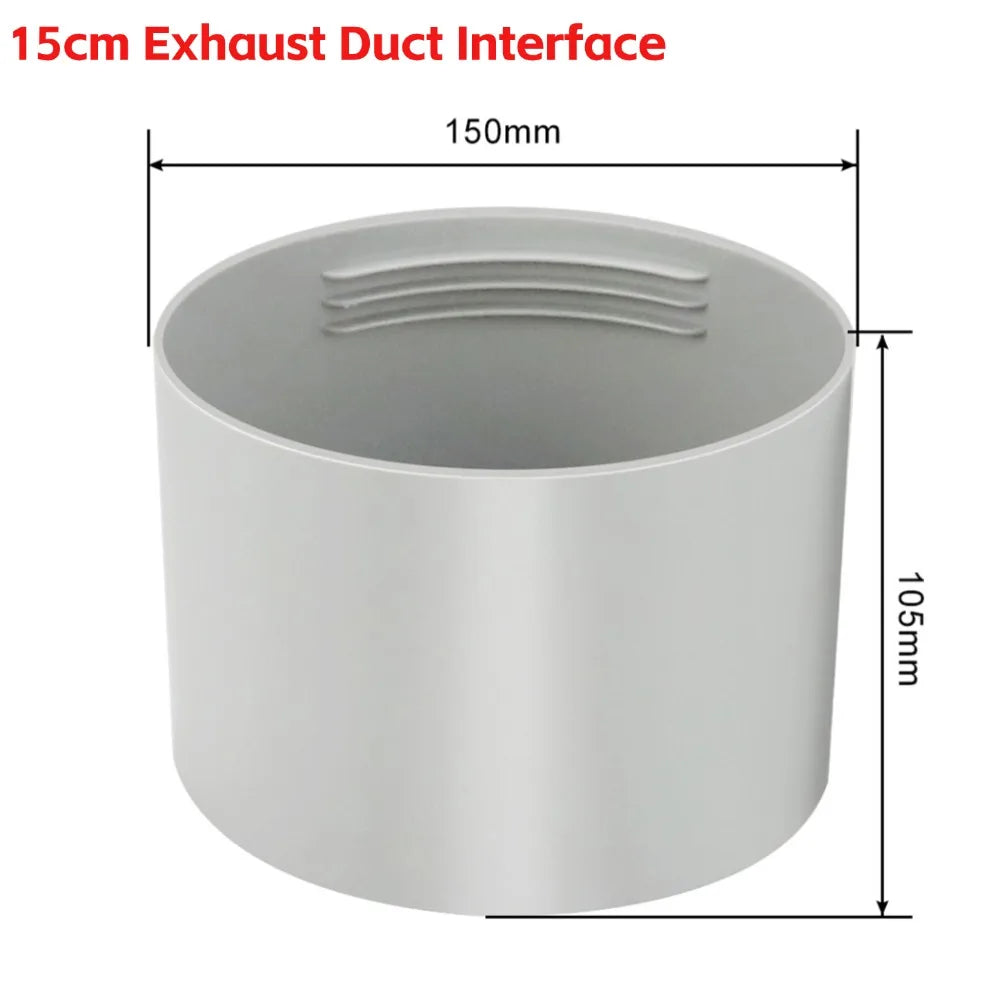 1.5/2M Portable Flexible Conditioner Exhaust Hose Tube 13/15cm Exhaust Pipe Hose Connector Interface for Mobile Air Conditioning