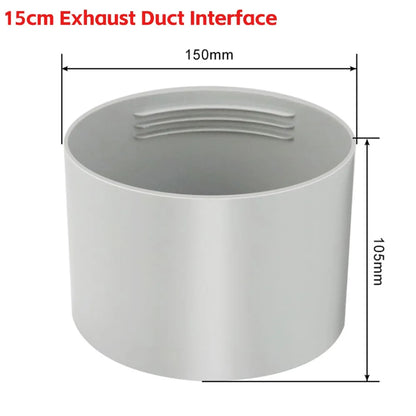 1.5/2M Portable Flexible Conditioner Exhaust Hose Tube 13/15cm Exhaust Pipe Hose Connector Interface for Mobile Air Conditioning