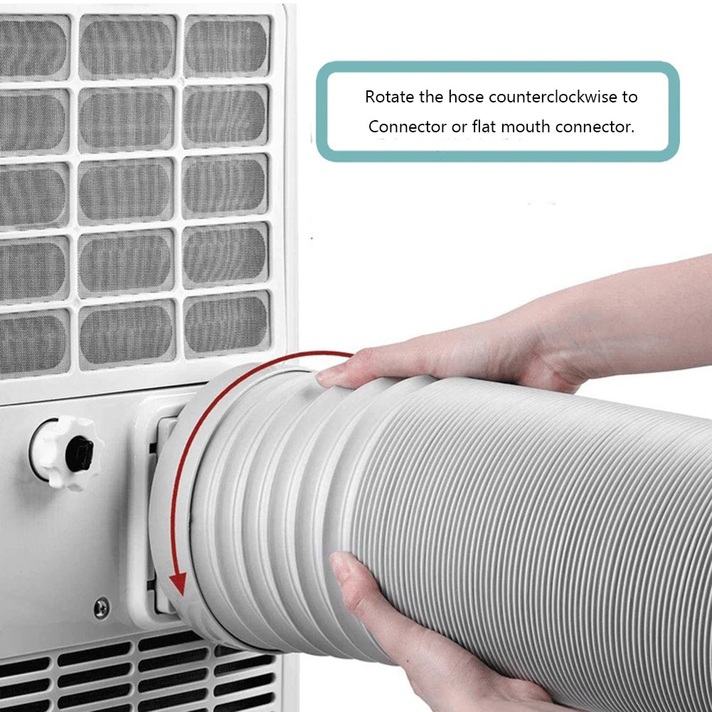 1.5/2M Portable Flexible Conditioner Exhaust Hose Tube 13/15cm Exhaust Pipe Hose Connector Interface for Mobile Air Conditioning