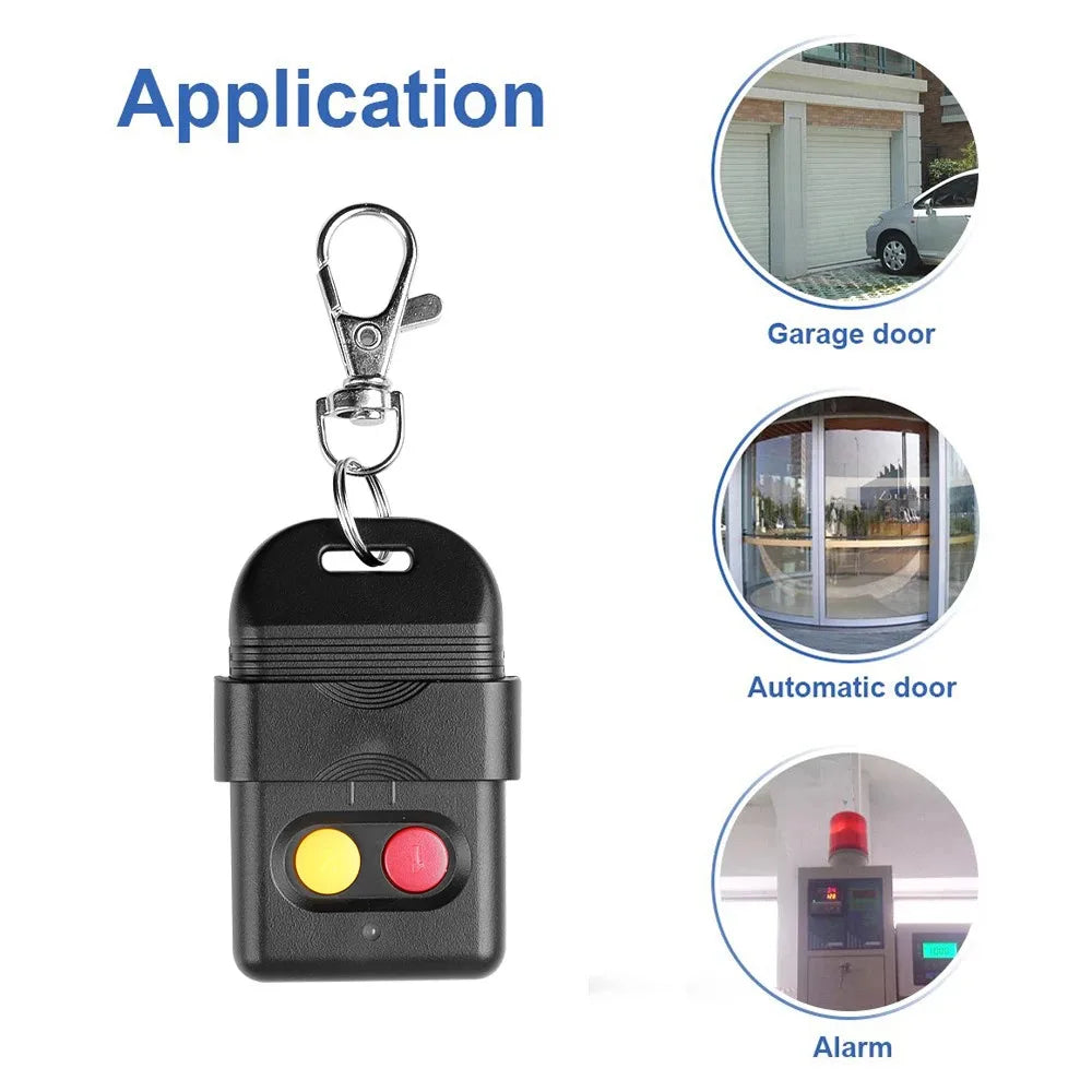 Universal Remote Control 433MHz 330MHz 2 Keys RF Wireless Remote Control 8 Dip Switch Auto Gate For Gate Garage Door Opener