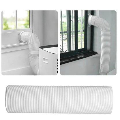 1.5/2M Portable Flexible Conditioner Exhaust Hose Tube 13/15cm Exhaust Pipe Hose Connector Interface for Mobile Air Conditioning