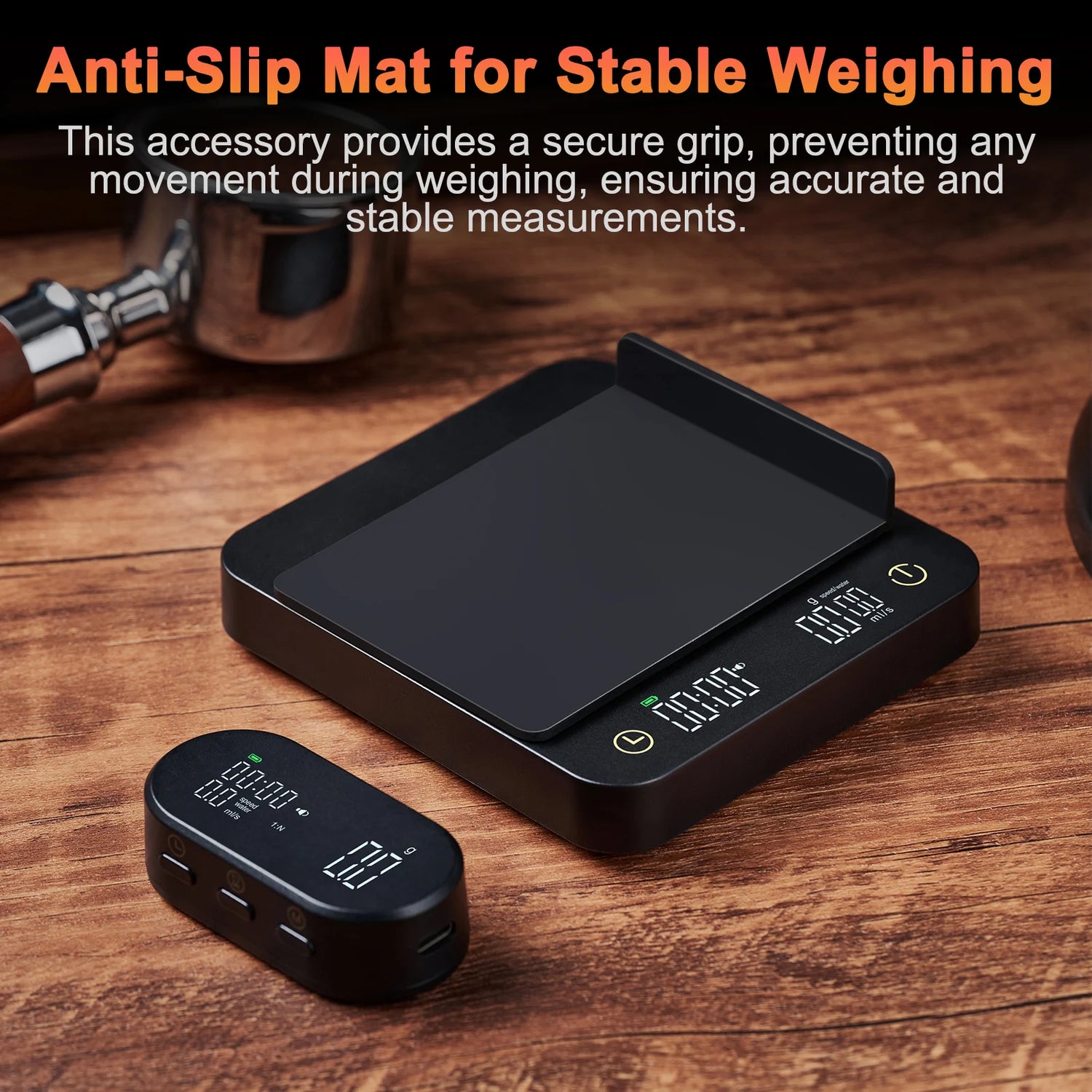 Digital Coffee Scale with Timer &amp; Wireless Display - 3kg/0.1g Accurate Kitchen Scale for Espresso and Pour Over Coffee,