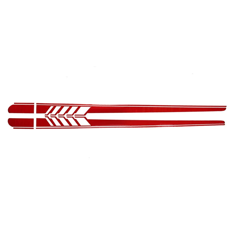 1 Pair Car Side Body Decals Racing Stripes Vehicle Cars Universal Stickers Exterior Decorations Accessories Supplies