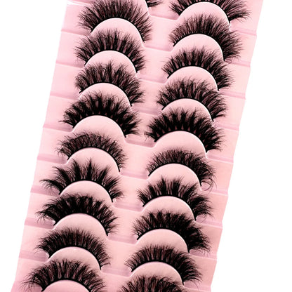 38 Styles 10 pairs natural long 3D mink false eyelashes fake lashes makeup kit Mink Lashes extension eye lashes short eyelashes