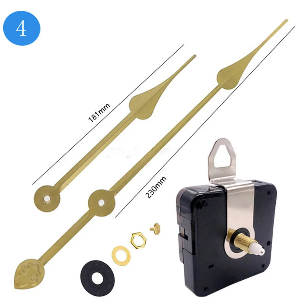 1Set High Torque Long Silent Quartz Clock Movement Mechanism Replacement DIY Wall Clock Watches Repair Parts Accessories