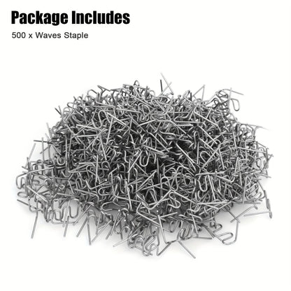 500PCS 0.6/0.8mm Hot Stapler Stapl For Car Bumper Plastic Welder Automotive Repair Kit Hot Stapler Welding Soldering Tool