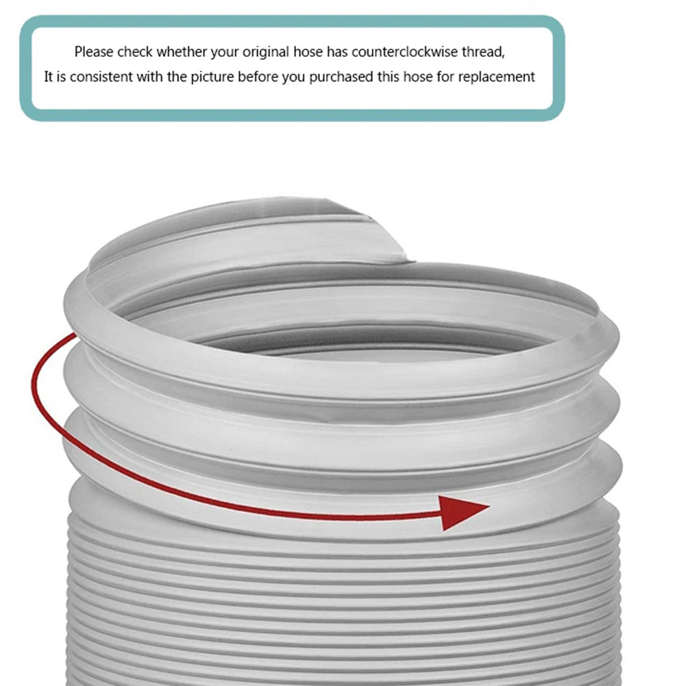 1.5/2M Portable Flexible Conditioner Exhaust Hose Tube 13/15cm Exhaust Pipe Hose Connector Interface for Mobile Air Conditioning
