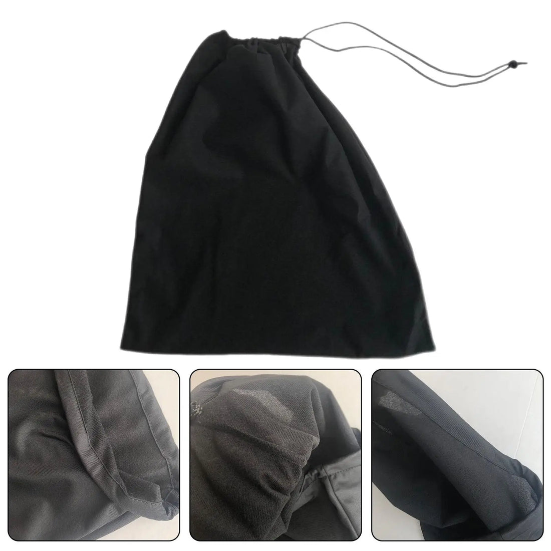 Helmet Bag Plush Soft Drawstring Pocket Dust Proof Good Toughness Full Half Helmet Storage Bag For Motorcycle Cycling Scooter