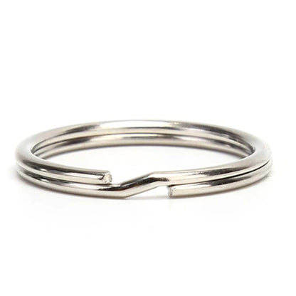 100-20PCS/lot Stainless Steel Dia 12/15/16/20/28/25mm DIY Polished Split Ring Keyrings Key Chain Hoop Loop Key Holder
