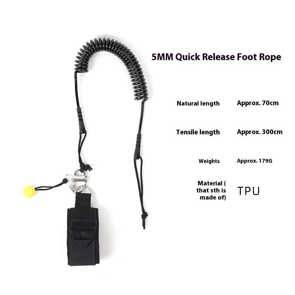 Sup Board Foot Leg Rope Quick Release Surfing Stand UP Paddle Board Ankle Leash Elastic Surfboard Safety Foot Rope Accessories