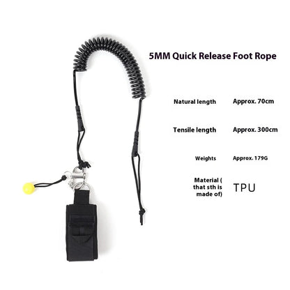 Sup Board Foot Leg Rope Quick Release Surfing Stand UP Paddle Board Ankle Leash Elastic Surfboard Safety Foot Rope Accessories