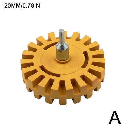 Car Pneumatic Rubber Eraser Wheel Pad Rubber Disk Decal Eraser Wheel Car Sticker Remover Paint Cleaner Car Polish Auxiliary Tool