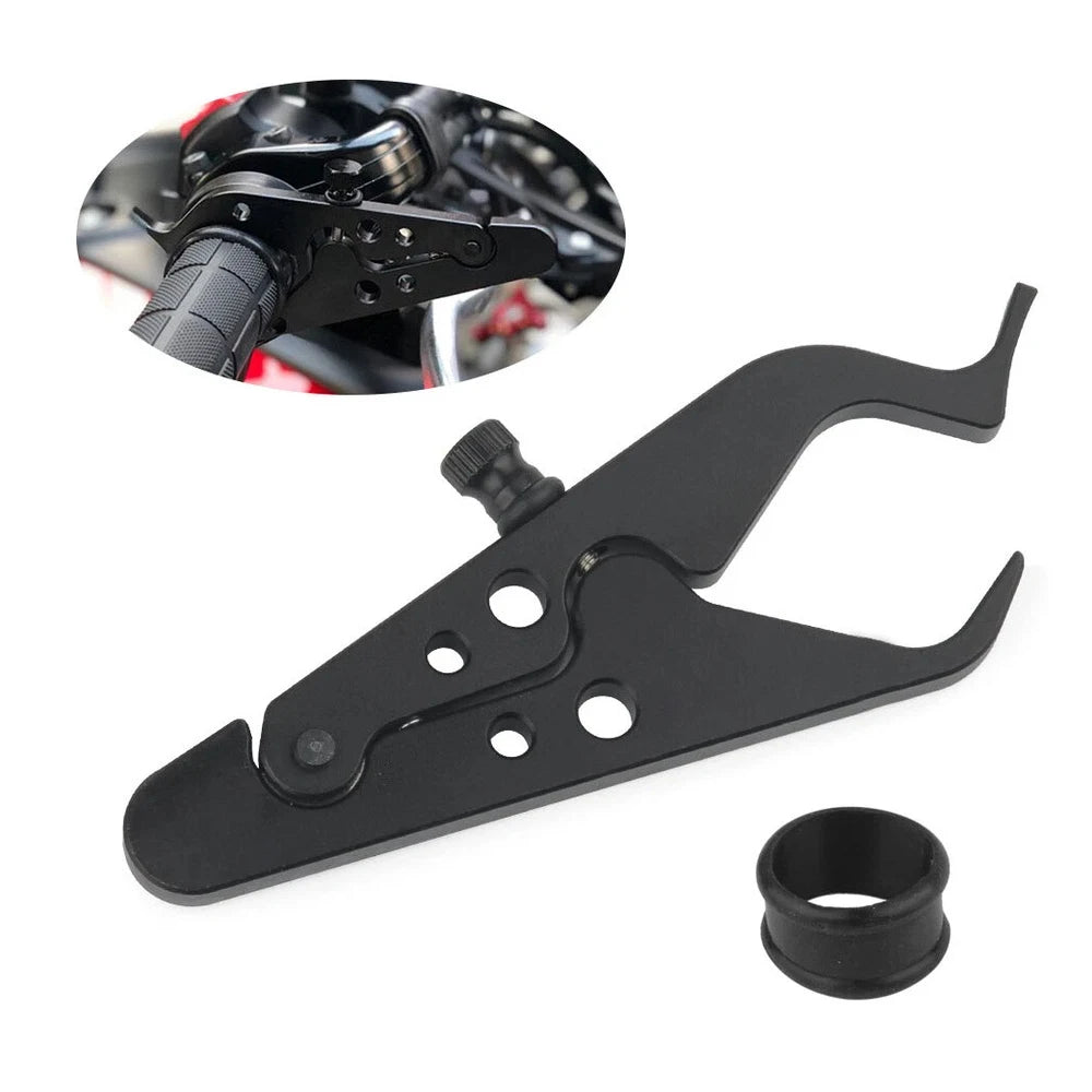 Motorcycle Cruise Control Throttle Lock Assist Retainer Grip Motorbike Universal Wrist Grip Handle Bar
