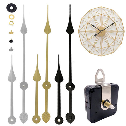 1Set High Torque Long Silent Quartz Clock Movement Mechanism Replacement DIY Wall Clock Watches Repair Parts Accessories
