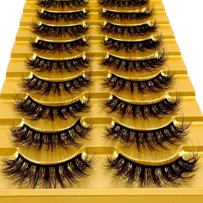38 Styles 10 pairs natural long 3D mink false eyelashes fake lashes makeup kit Mink Lashes extension eye lashes short eyelashes