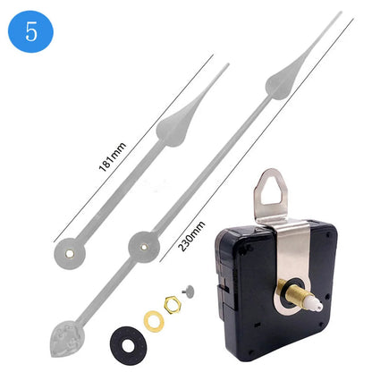 1Set High Torque Long Silent Quartz Clock Movement Mechanism Replacement DIY Wall Clock Watches Repair Parts Accessories