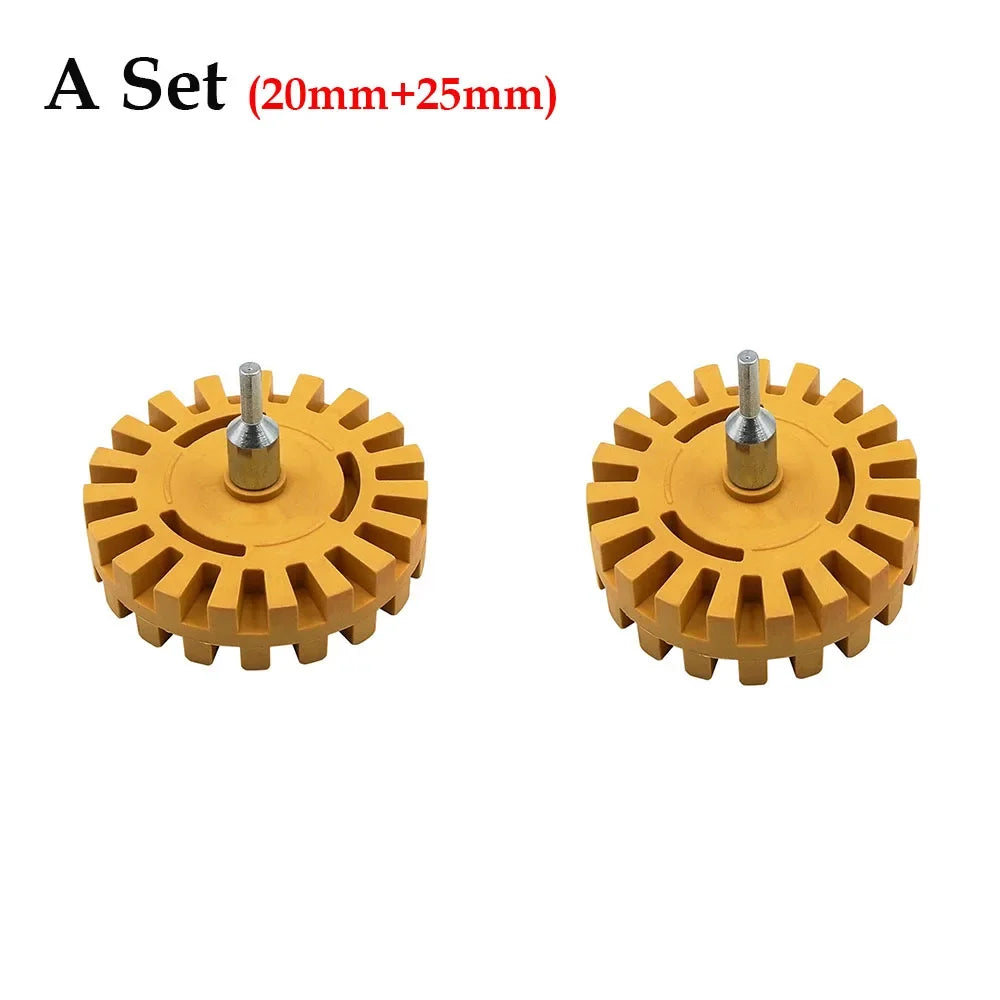 Car Pneumatic Rubber Eraser Wheel Pad Rubber Disk Decal Eraser Wheel Car Sticker Remover Paint Cleaner Car Polish Auxiliary Tool