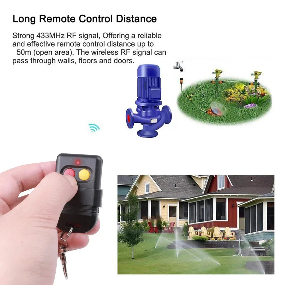 Universal Remote Control 433MHz 330MHz 2 Keys RF Wireless Remote Control 8 Dip Switch Auto Gate For Gate Garage Door Opener