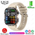 New Smart Watch 1.96 Inch Screen 420 Mah Bluetooth Call Voice Assistant Watch Sports Fitness Waterproof Smartwatch for Men